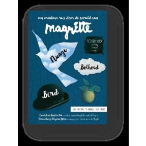 Magritte activity book voor kinderen - nuage, bolhoed, bird