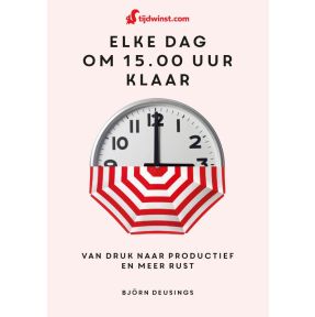 Tijdwinst-Elke dag om 15.00 uur klaar