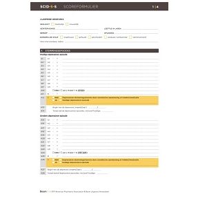 SCID-5-S: Scoreformulieren (50 ex.)