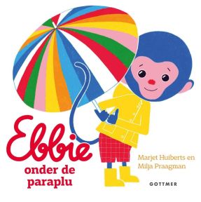 Ebbie onder de paraplu