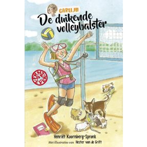 De duikende volleybalster