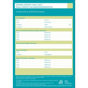 Support Intensitiy Scale (SIS) - scoreformulieren