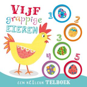 Vijf grappige eieren - telboek