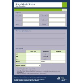 Seven minute Screen (7MS) - scoreformulieren