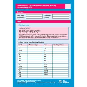 Nederlandstalig Dysartrieonderzoek - Kinderen (NDO-K) scoreformulieren