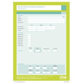 Schlichting Test voor Taalbegrip 3 - Scoreformulieren