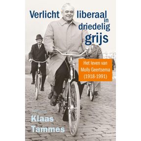 Verlicht liberaal in driedelig grijs