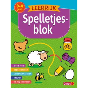 Leerrijk spelletjesblok 3-4 jaar