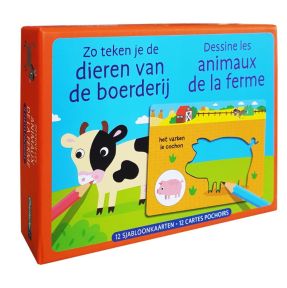 Zo teken je de dieren van de boerderij / Dessine les animaux de la ferme