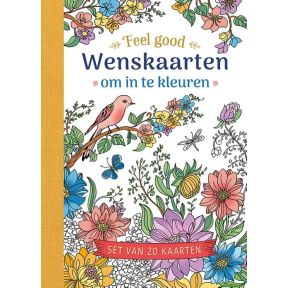 Wenskaarten om in te kleuren - Feel good