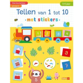 Tellen van 1 tot 10 met stickers 5-6 jaar