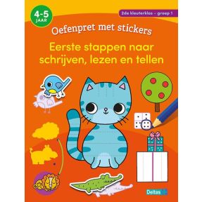 Oefenpret met stickers - Eerste stappen naar schrijven, lezen en tellen groep 1