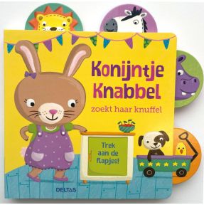 Konijntje Knabbel zoekt haar knuffel