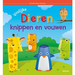 Vrolijke dieren knippen en vouwen