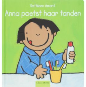 Anna poetst haar tanden