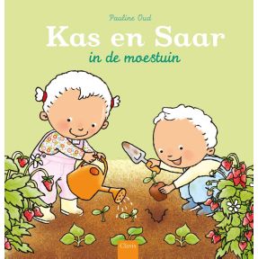 Kas en Saar in de moestuin