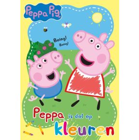 Peppa is dol op kleuren