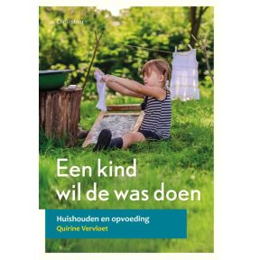 Een kind wil de was doen