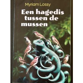 Een hagedis tussen de mussen