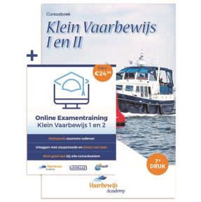 Vaarbewijs Academy Cursusboek Klein Vaarbewijs I en II + Online Examentraining