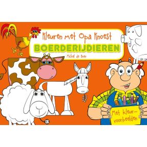 Kleuren met Opa Knoest - Boerderijdieren - 5 ex.