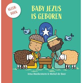 Baby Jezus is geboren kleurboek - 5 ex.