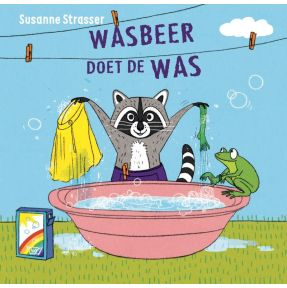 Wasbeer doet de was