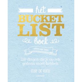 Het Bucketlist boek voor op reis