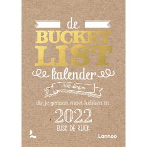 De Bucketlist scheurkalender 2022