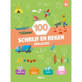 100 schrijf- en rekenspelletjes 6+