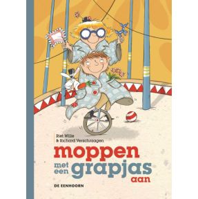 moppen met een grapjas aan