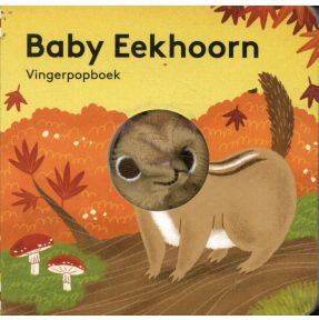 Vingerpopboekje Baby eekhoorn