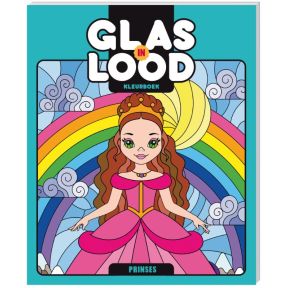 Glas-in-lood kleurboek Prinses