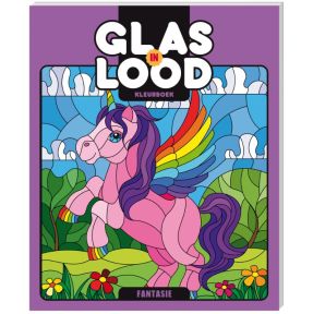 Glas-in-lood kleurboeken - Fantasie