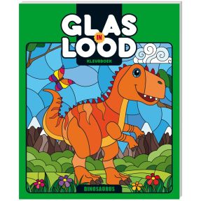 Kleurboek glas-In-Lood - Dinosaurus