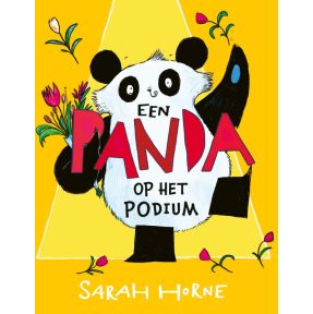 Een panda op het podium