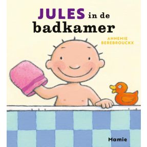 Jules in de badkamer