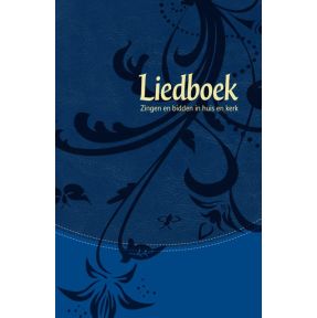 Liedboek - blauw kunstleer