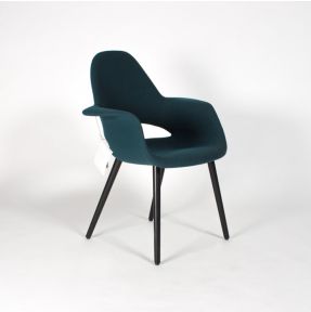 Eetkamerstoel - Vitra organic conference chair groen blauw