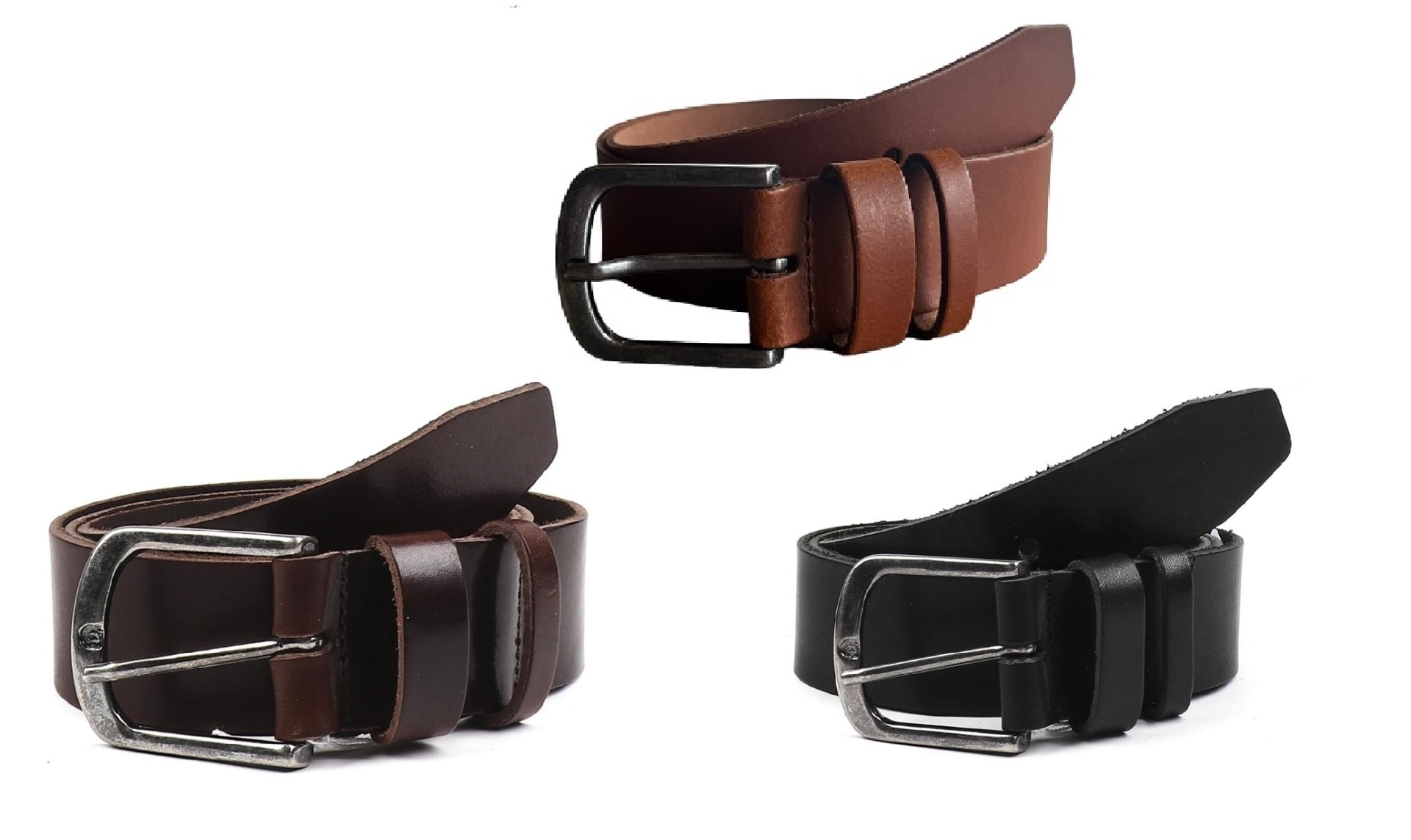 Casual herenriemen - set van 3 