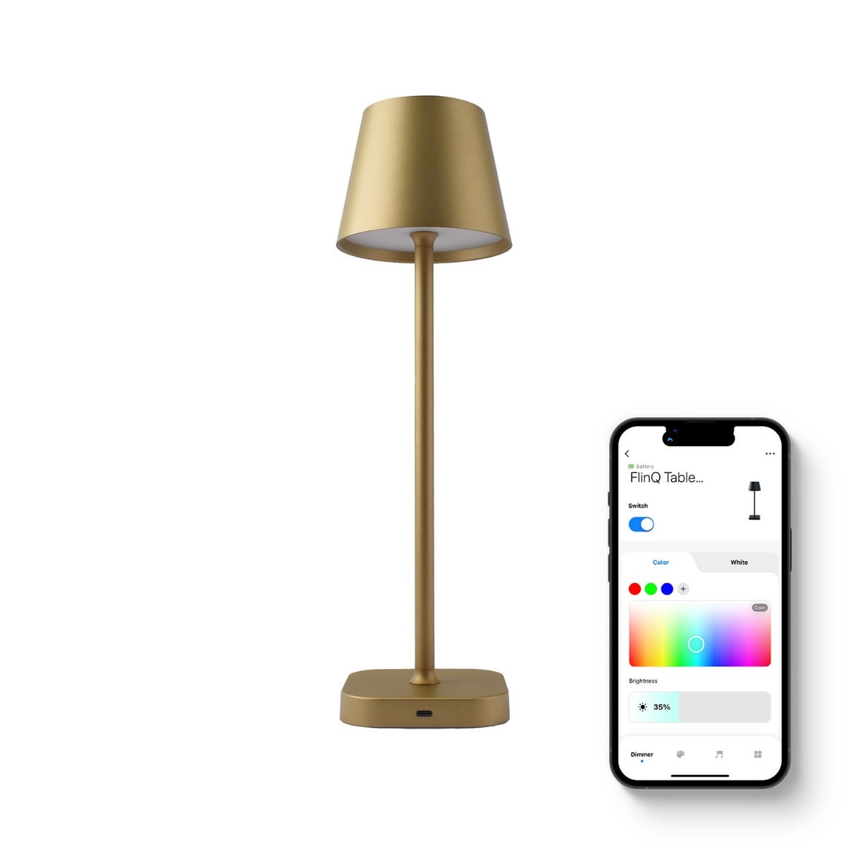 Slimme tafellamp Lume voor binnen en buiten 