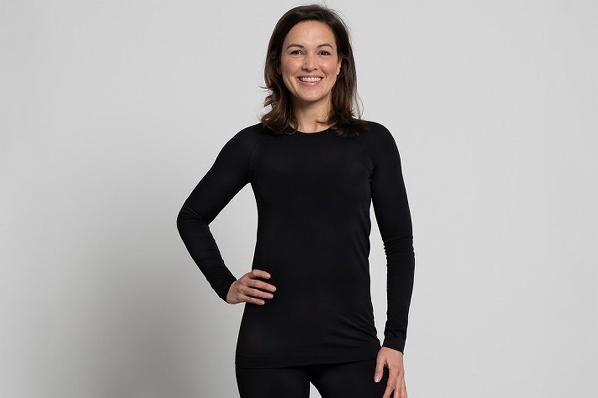 Thermoshirt met zilvergaren
