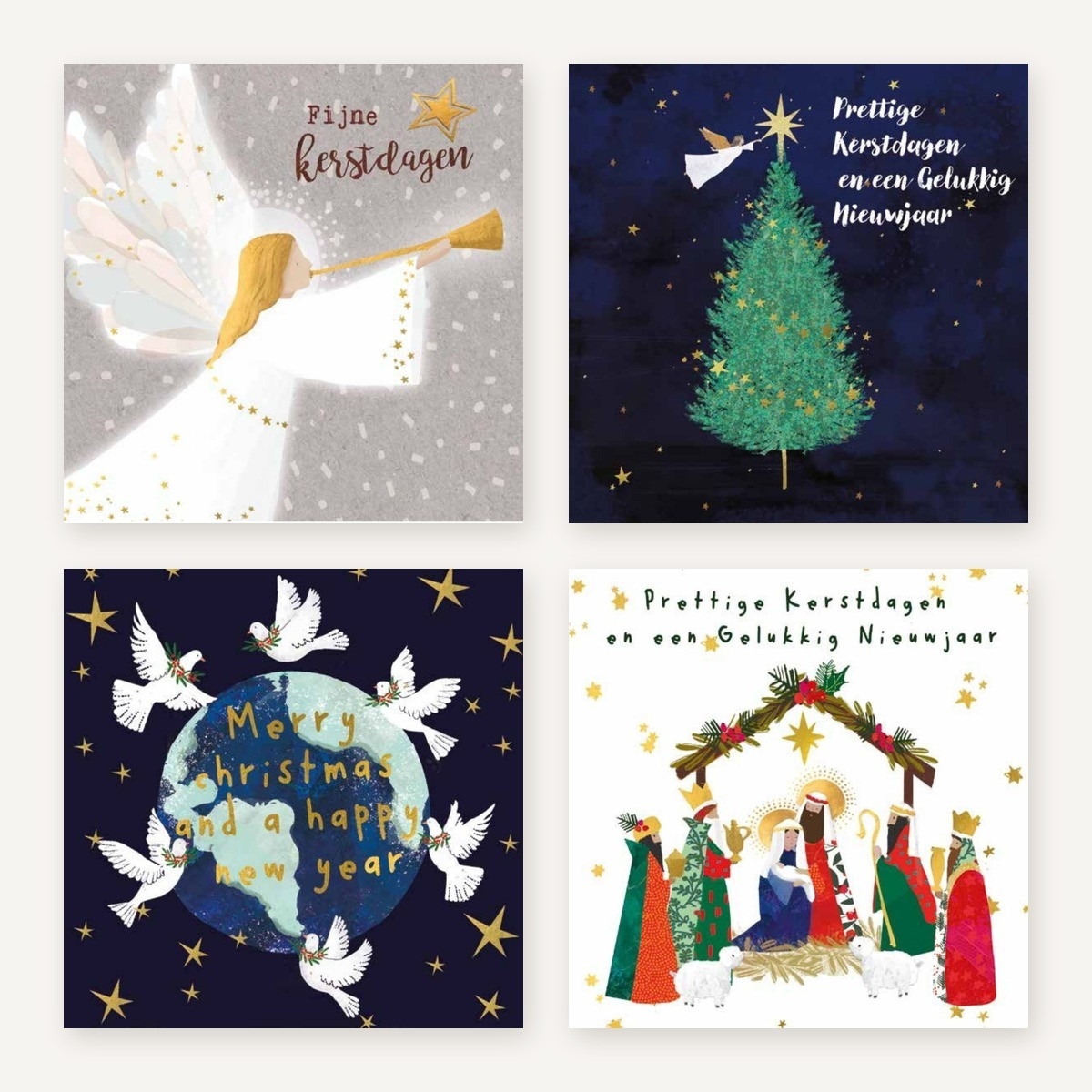 Kerstkaarten &ndash; set van 32