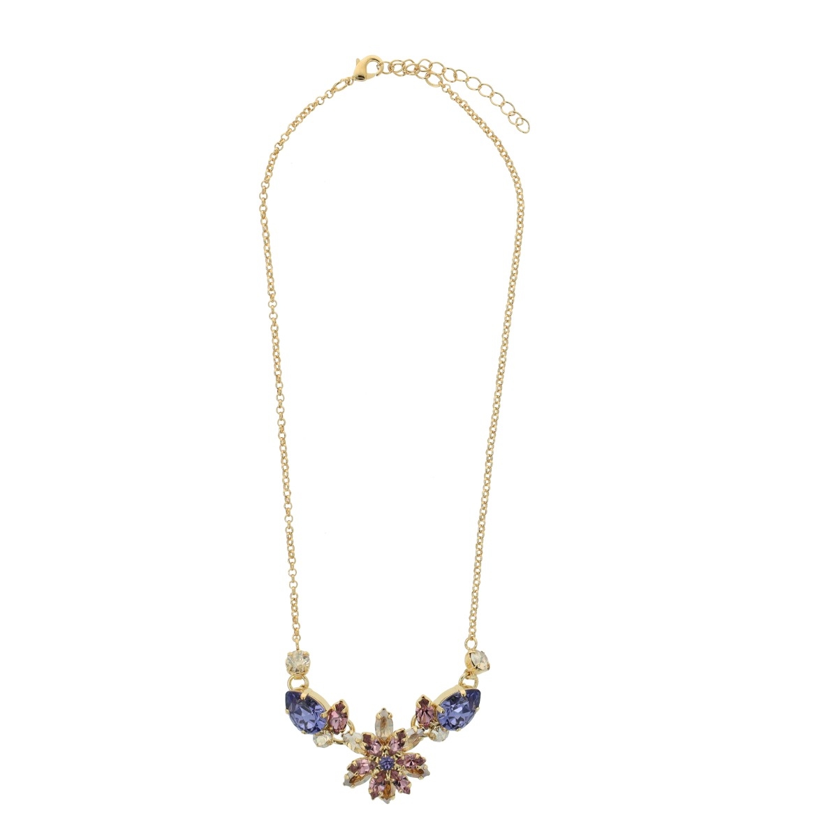 Ketting Karin Bloemen Goud