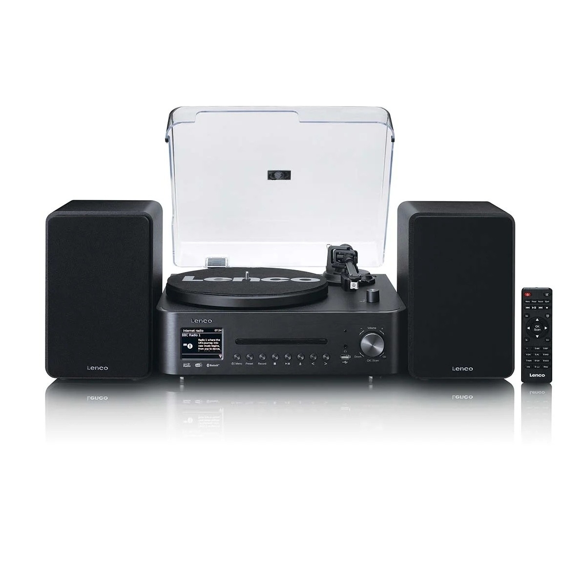 Hifi stereoset met platenspeler MC-760BK