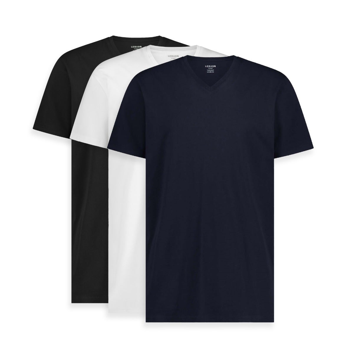 Long Fit T-shirt - V-hals - 3-pack 