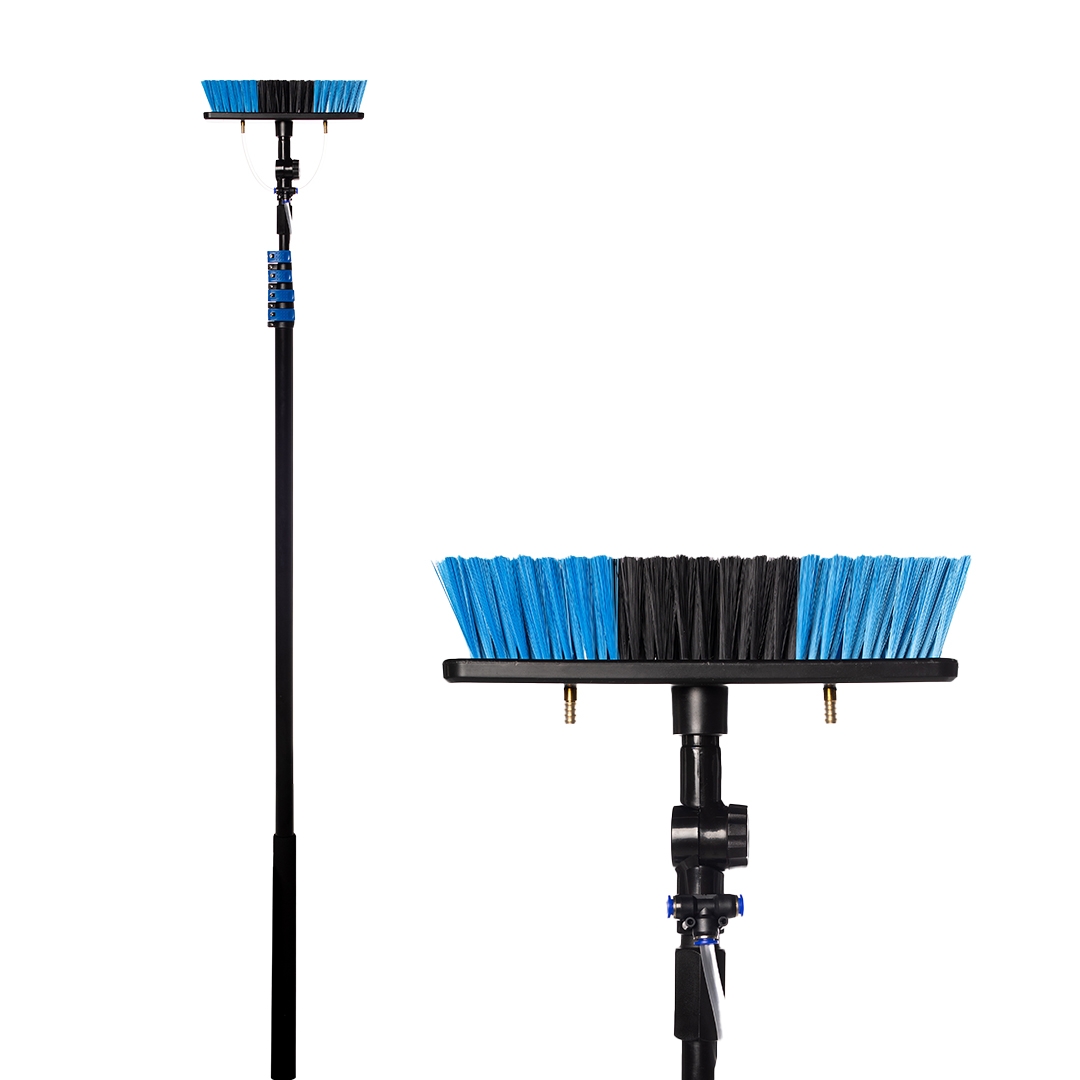 Telescopische waterborstel met normale borstelkop - 7m