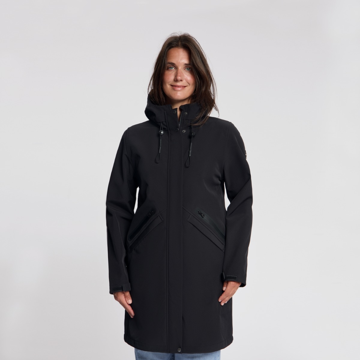 Softshell jas dames lang Nilda