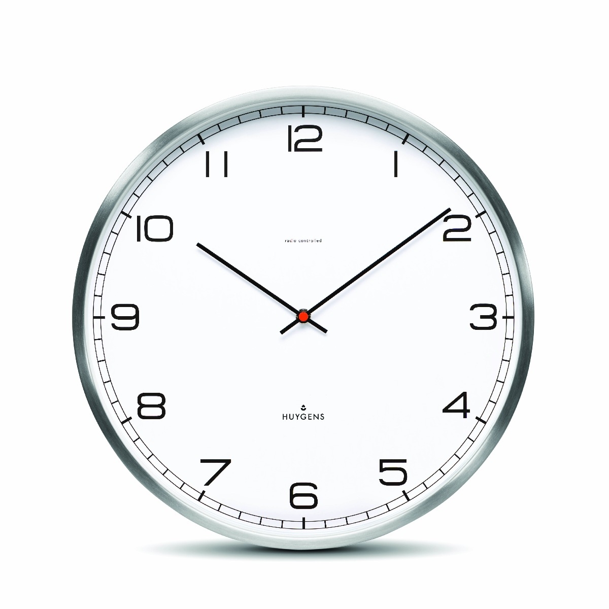 Radiogestuurde wandklok One – Ø 35 cm, stil uurwerk