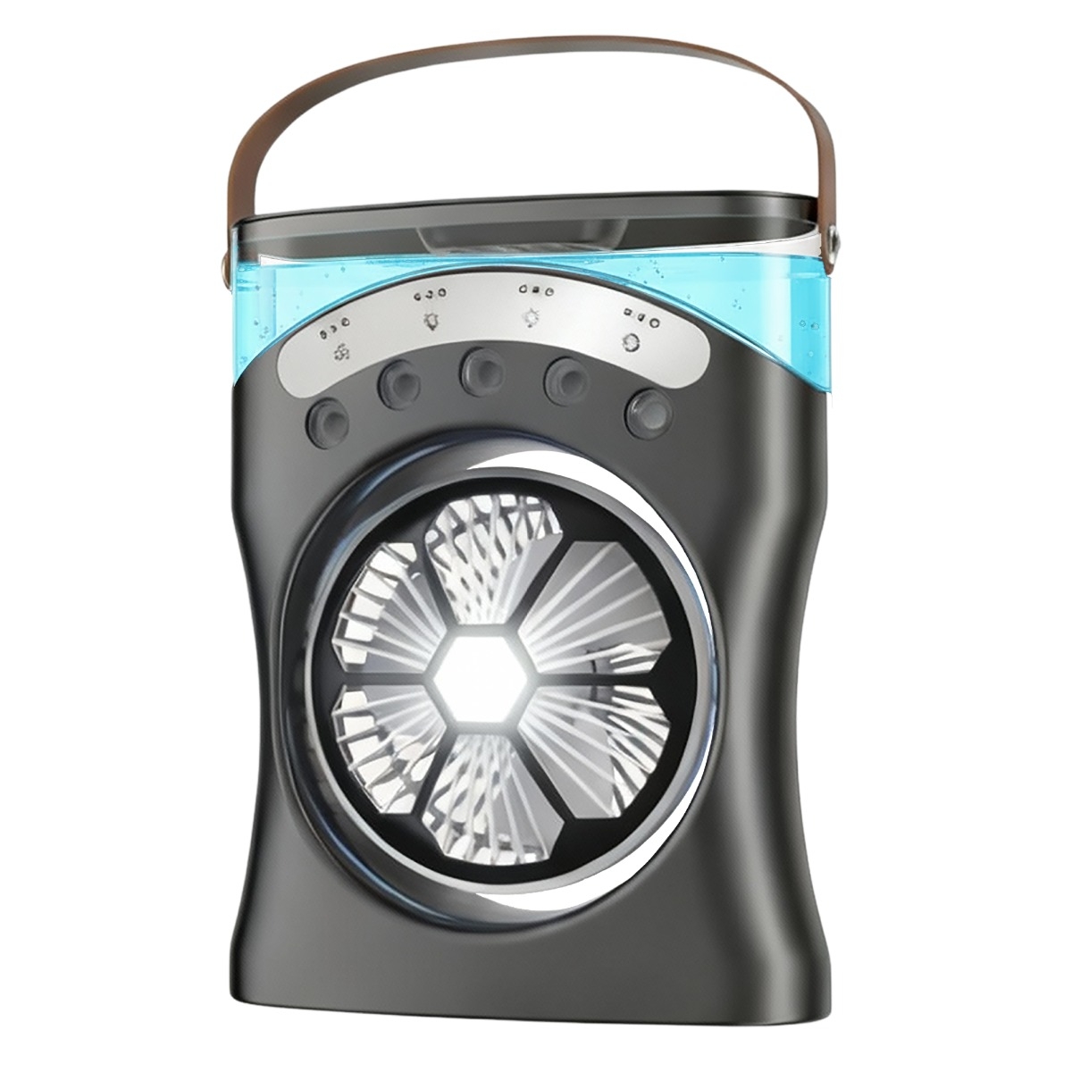 Mist cooling ventilator met LED 